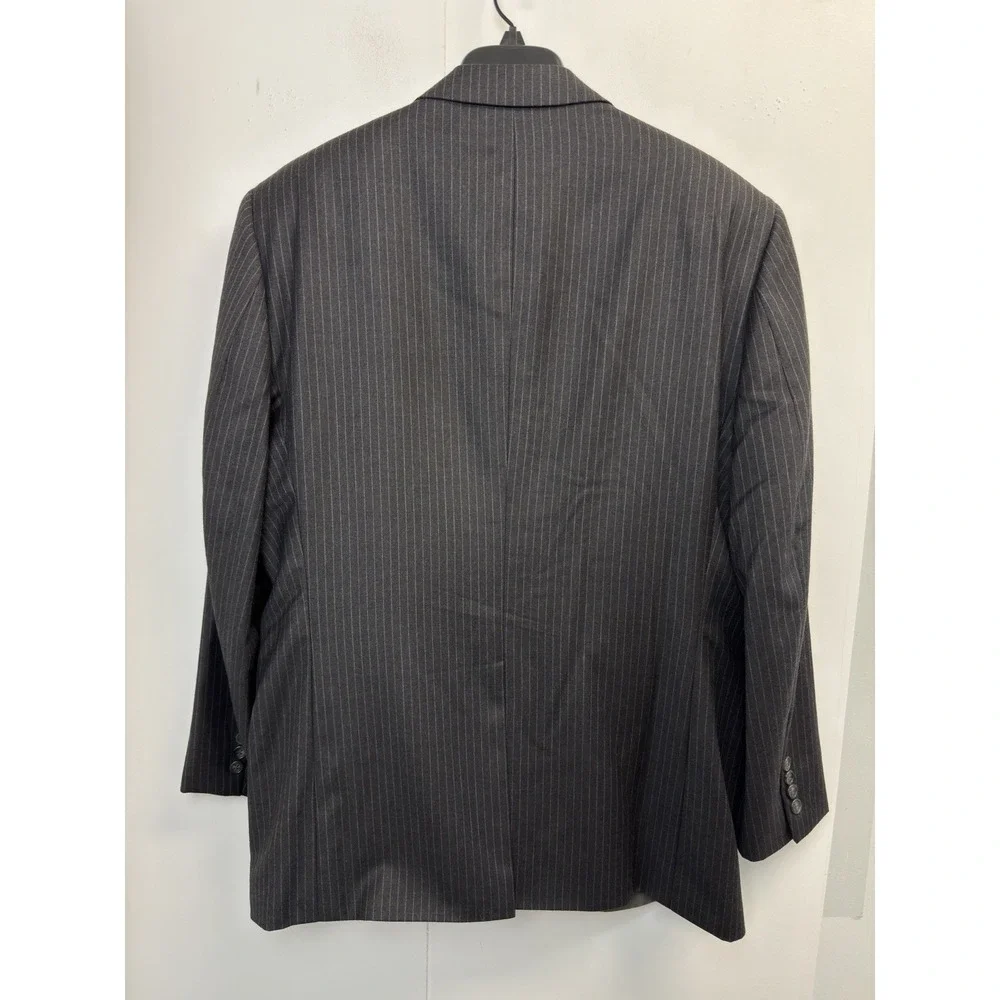 Joseph & Feiss Blazer Men's 44R Gray‎ Pinstripe 100% Wool Jacket